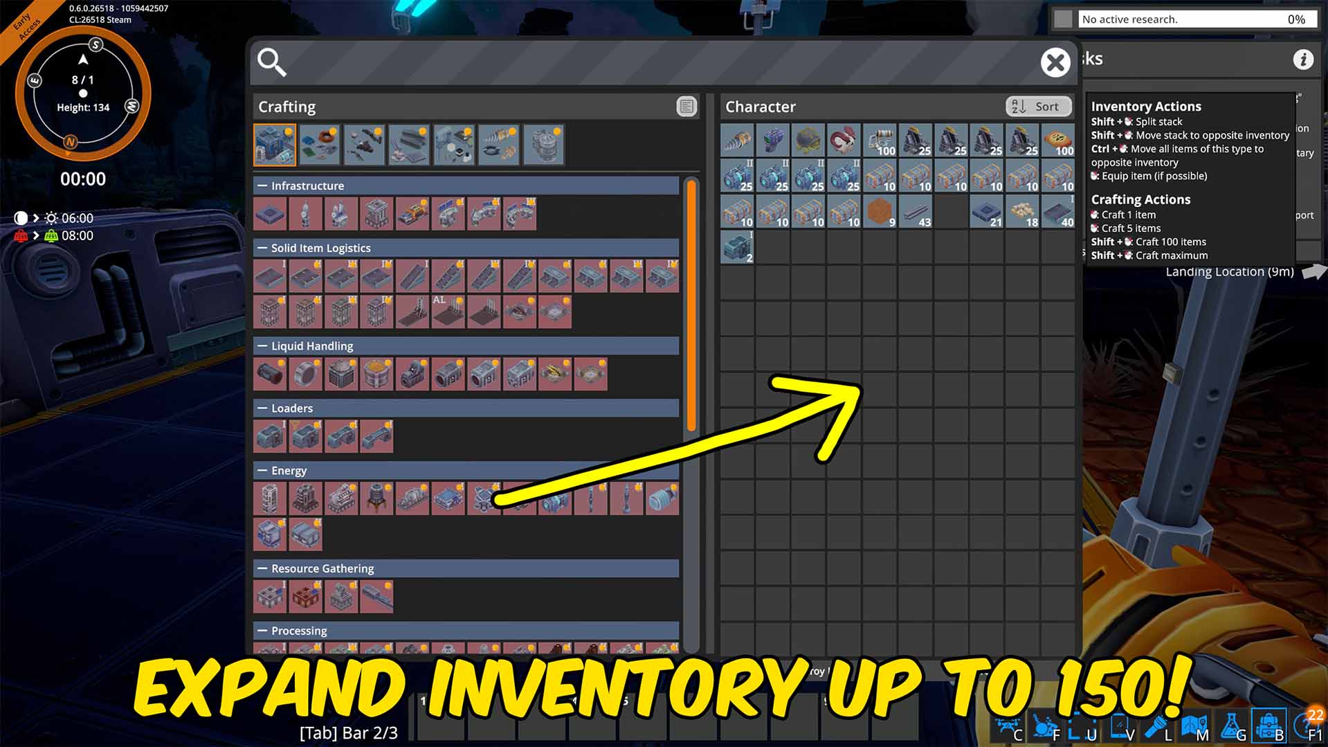 FOUNDRY — Increase Inventory Size (screenshot 2)